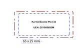 Custom Rectangle pre ink Stamp – Personalized Office & Address - Text Stamp