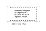 Custom Rectangle Graphics Stamp – Personalized Logo & Packaging Stamp