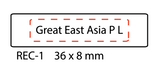 Custom Rectangle pre ink Stamp – Personalized Office & Address - Text Stamp