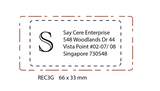 Custom Rectangle Graphics Stamp – Personalized Logo & Packaging Stamp
